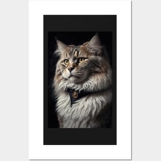 Cool portrait of a Cat Posters and Art